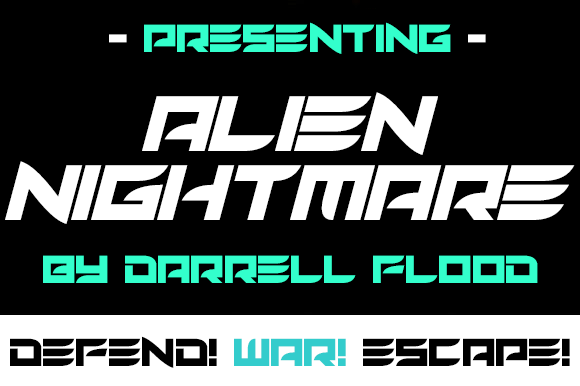 Alien Nightmare Font for High-Tech Campaigns and Sci-Fi Designs