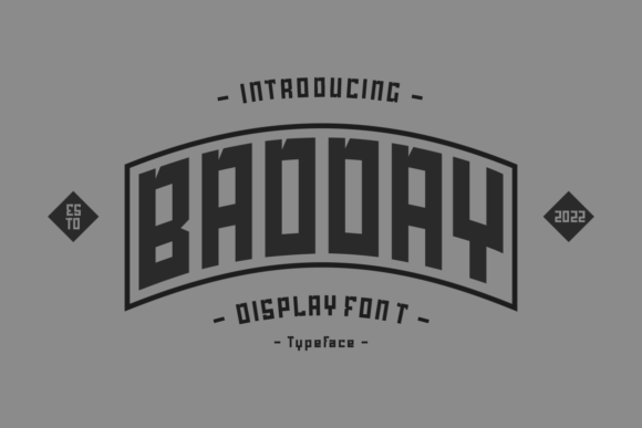 Badday Font for Creative Projects and Modern Branding