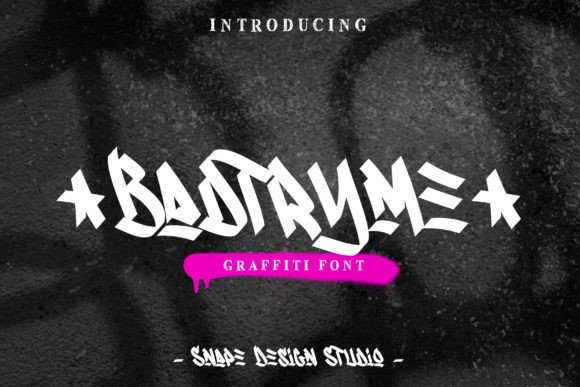 Badtryme – A Street Art-Inspired Display Font for Bold Web Design