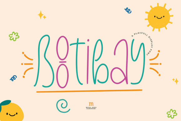 Bootibay: A Playful Display Font for Creative Projects