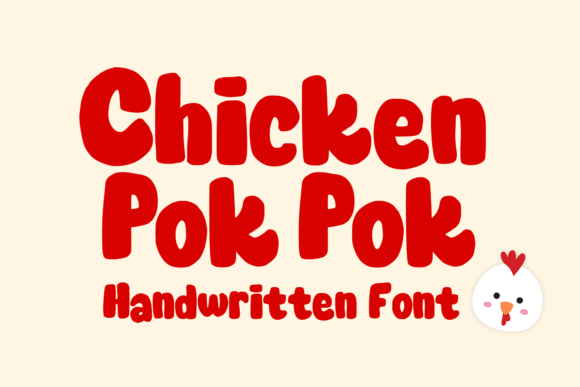 Chicken Pok Pok: A Cute Display Font for Branding Magic