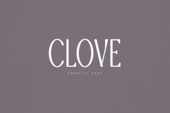 Clove Display Font for Handmade Creations
