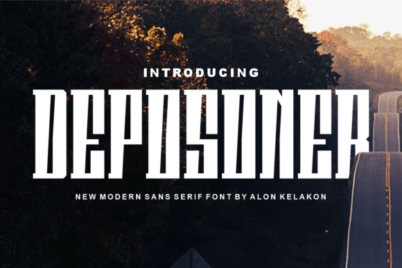 Deposoner Font: A Modern Display Font for Creative Projects