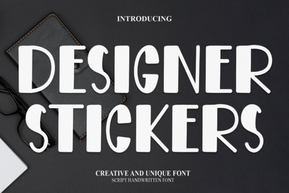 Designer Stickers: A Playful Display Font for Web Projects