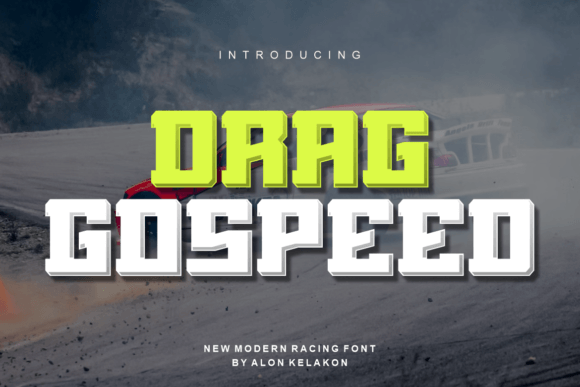 Drag Gospeed: A Modern Display Font for Bold Web Design