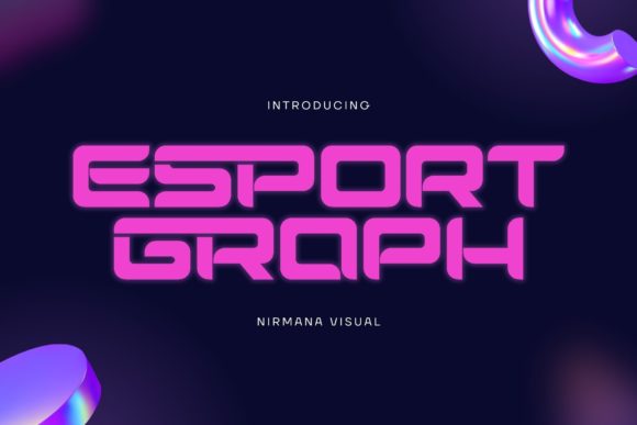 Esport Graph: A Robotic Display Font for Bold Branding