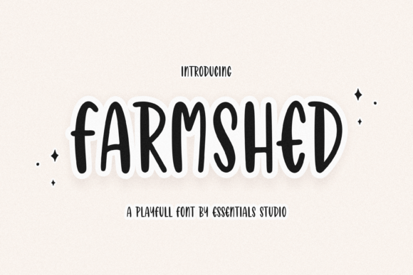 Farmshed Font for Handmade Creativity