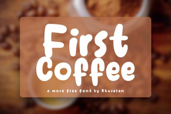 First Coffee: A Modern Display Font for Editorial Elegance