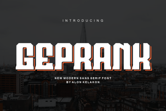 Geprank: A Bold Display Font for Handmade Creations