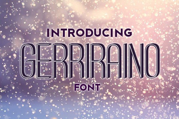 Gerriraino: A Stylish Display Font for Creative Makers