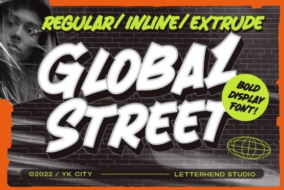 Global Street: A Bold Display Font for Trendy Branding