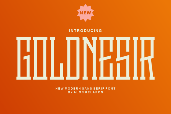 Goldnesir: A Modern Display Font for Bold Branding