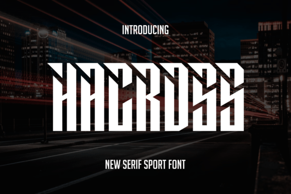Hacross: A Bold Display Font for Creative Branding