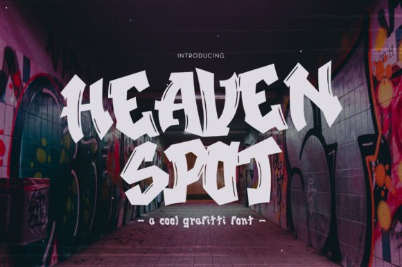 Heaven Spot: A Modern Graffiti Typeface for Bold Branding