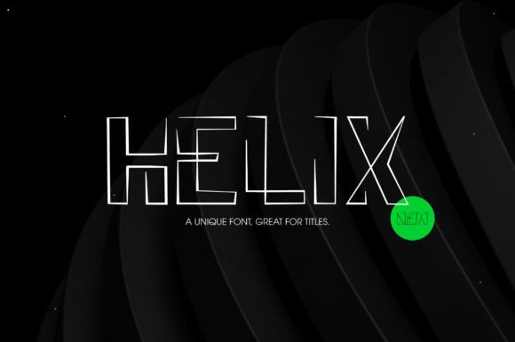 Helix: A Modern Display Font for Eye-Catching Editorial Design