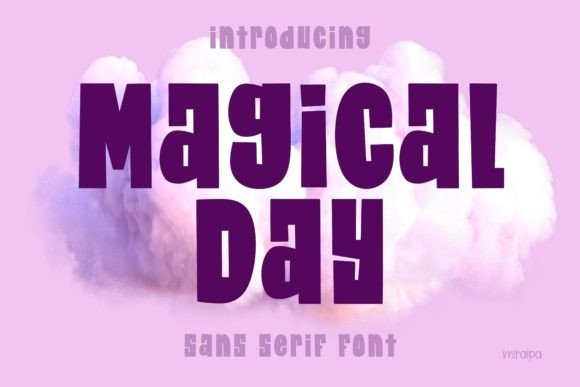 Magical Day: A Playful Display Font for Creative Projects
