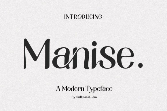 Manise: The Modern Display Font That Elevates Your Campaigns