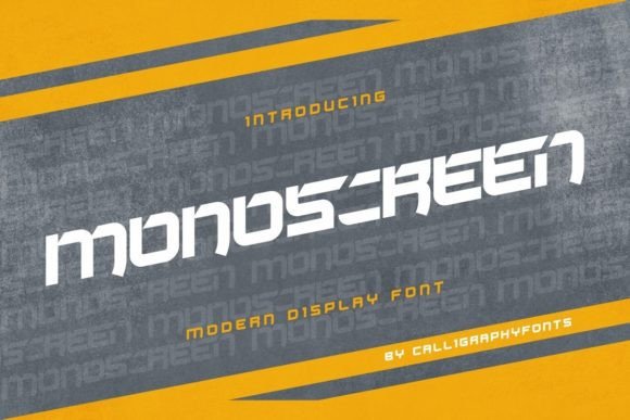 Monoscreen: A Modern Font for Strong Branding