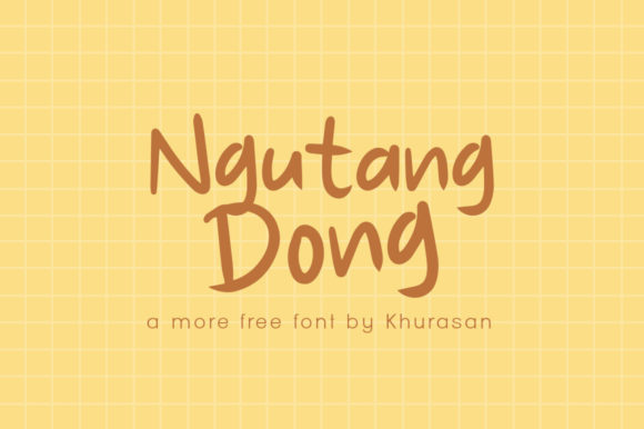 Ngutang Dong: A Modern Font for Handmade Creativity