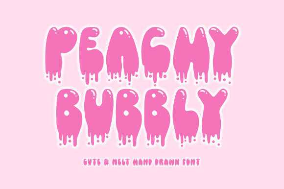 Peachy Bubbly Font for Playful Editorial Design