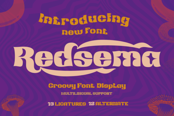 Redsema: A Stylish Display Font for Creative Projects