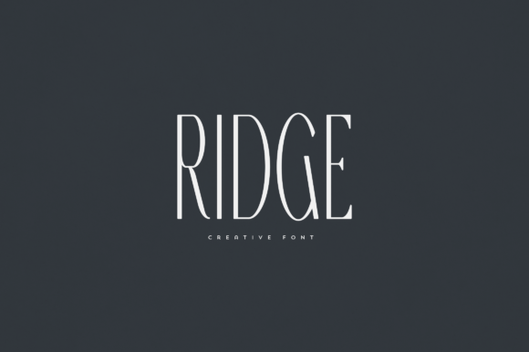 Ridge Font for Handmade Branding and Creative Projects