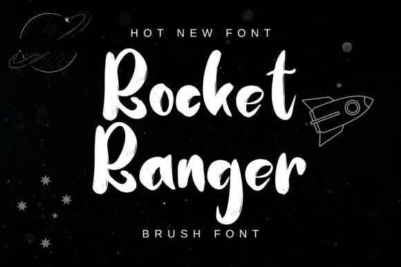 Rocket Ranger: A Bold Brush Font for Creative Branding
