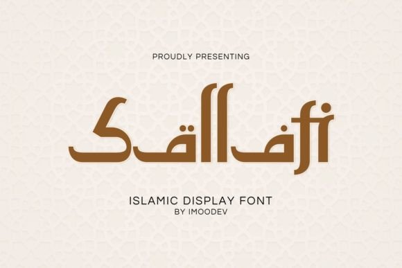 Sallafi – A Stylish Arabic-Style Display Font for Craft Creations