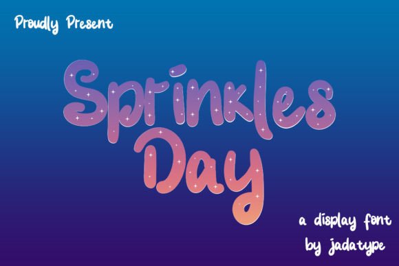 Sprinkles Day Font for Playful Handmade Designs
