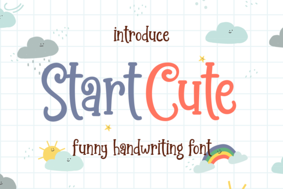 Start Cute: A Playful Font for Digital Creativity