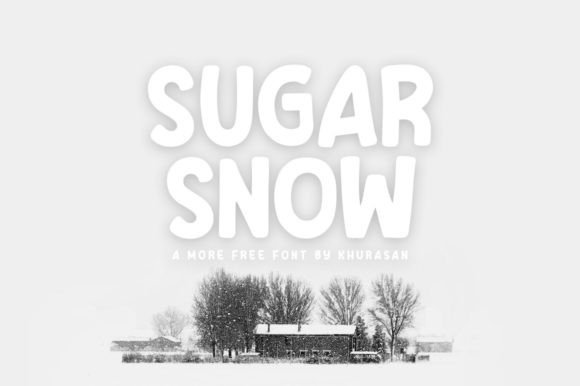 Sugar Snow: A Modern Display Font for Editorial Design