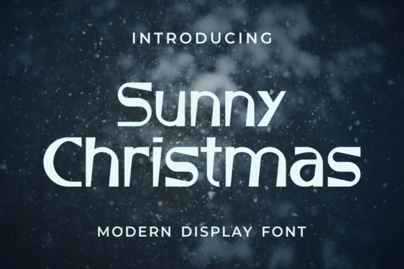 Sunny Christmas Font for Festive Editorial Design