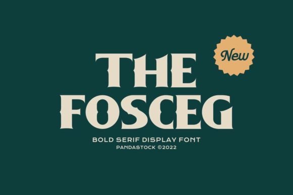 The Fosceg – A Modern Display Font for Professional Branding