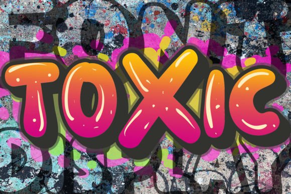 Toxic Font: A Bold Display Font for Modern Design
