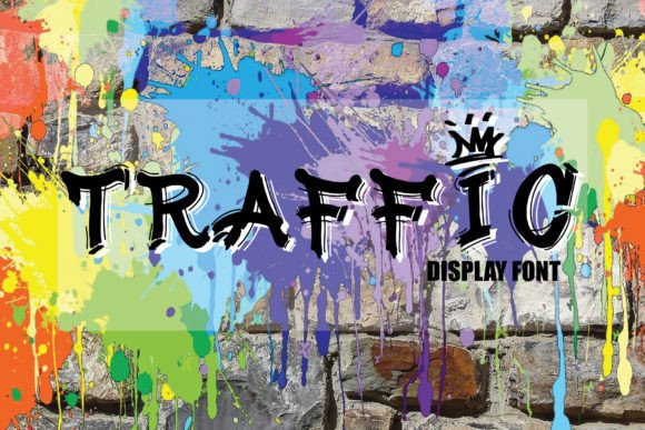 Traffic Font for Urban-Styled Editorial Design