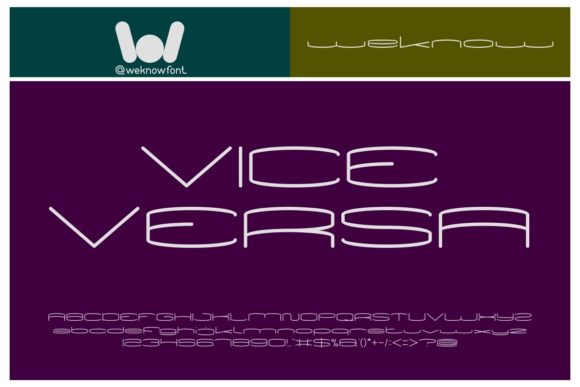Vice Versa Font Review for Modern Branding Projects