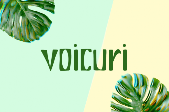 Voicuri: A Whimsical Display Font for Creative Campaigns