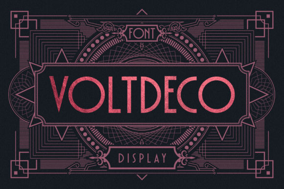 Voltdeco: A Modern Display Font for Editorial Design